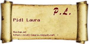 Pidl Laura névjegykártya