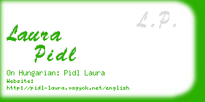 laura pidl business card